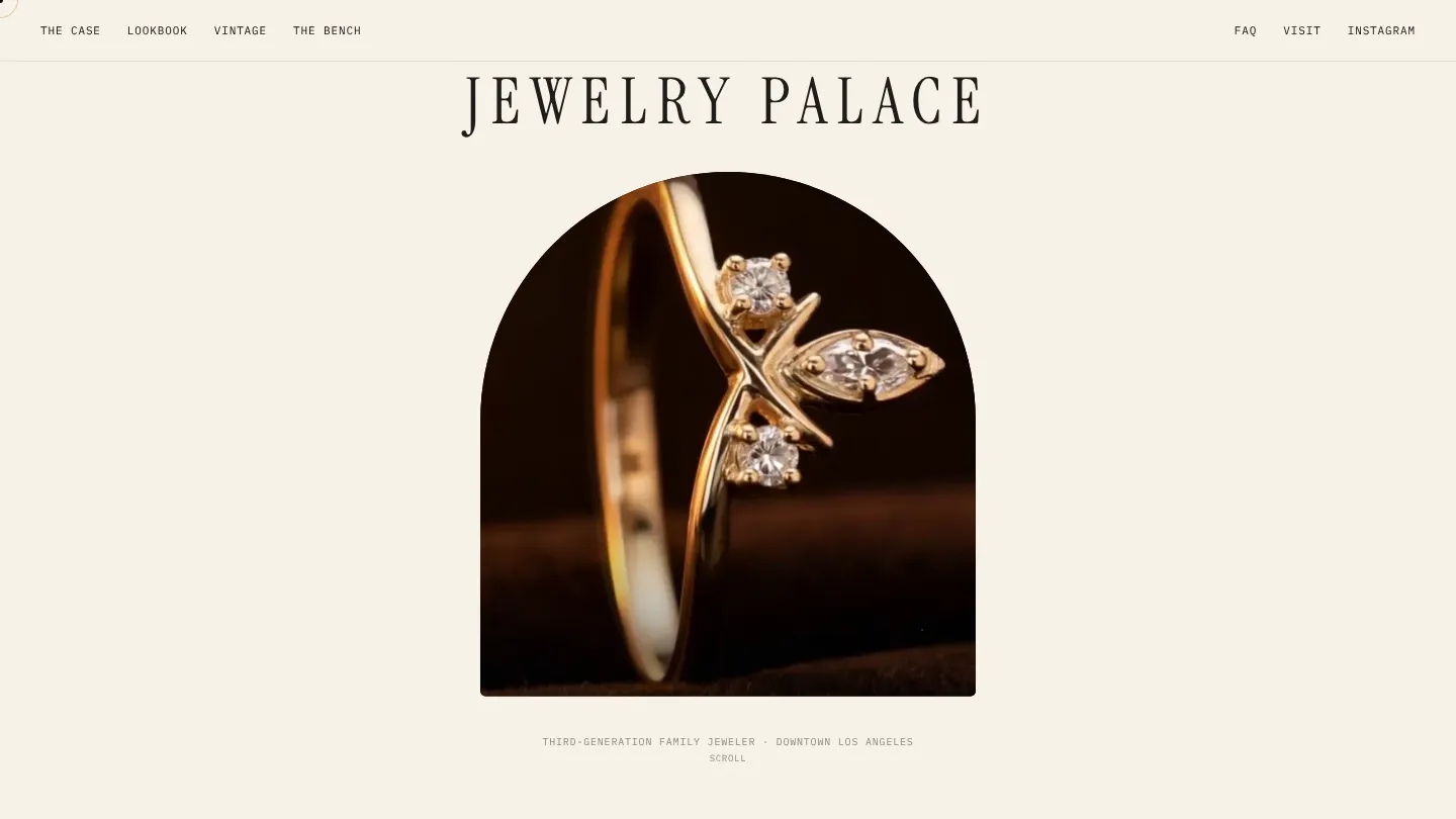 Jewelry Palace homepage
