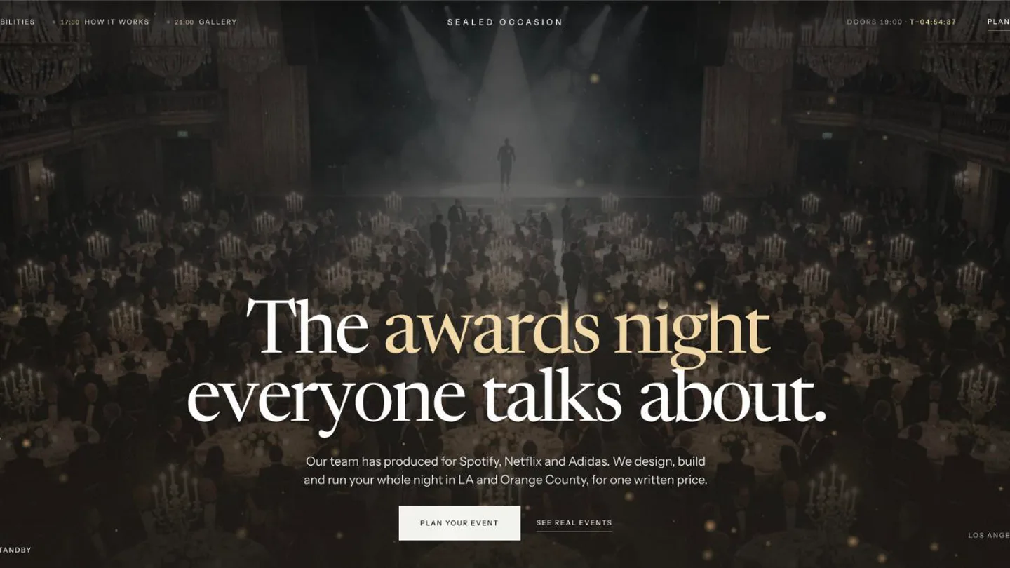 Sealed Occasion homepage